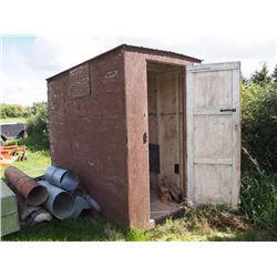 Ice Fishing Shack, Brown Wood