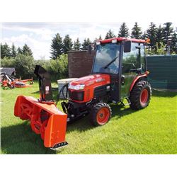 2011 B 3000 Kubota Tractor w/ 5 Ft Snowblower