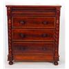 Image 1 : Victorian mahogany Scottish chest fitted a …