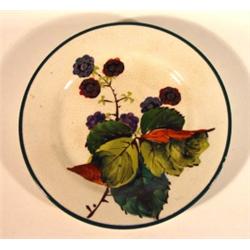 Wemyss saucer hand painted with leaves and …