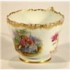 Image 1 : Meissen porcelain cup, hand painted with a …