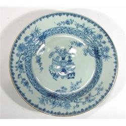 Japanese circular porcelain plate, hand pai…