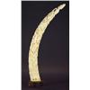 Image 1 : Large ivory tusk, heavily carved with figur…