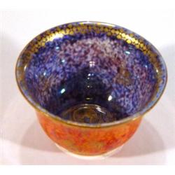 Small Wedgwood orange and blue lustre bowl …