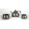 Image 1 : Liberty Tudric pewter three piece teaset co…