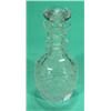 Image 1 : Square cut glass decanter with three annula…