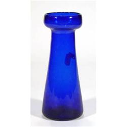 Victorian Bristol blue glass hyacinth vase,…