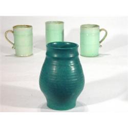 Three light green glazed Dicker ware tankar…