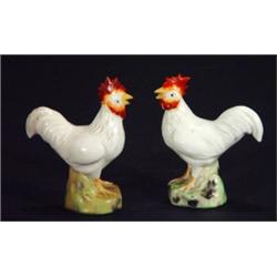 Pair of hand painted continental porcelain …