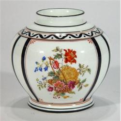 Coalport vase hand cut and transfer printed…