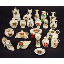 Selection of Goss and other crested china i…