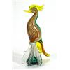 Image 1 : Multi-coloured Murano glass bird with silve…