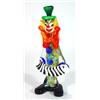 Image 1 : Colourful Murano glass clown playing an acc…