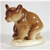 Image 1 : Hand painted USSR seated brown bear, 11cm h…