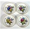 Image 1 : Four Royal Worcester hand enamelled floral …