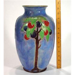 Large Royal Doulton Lambeth stoneware vase,…