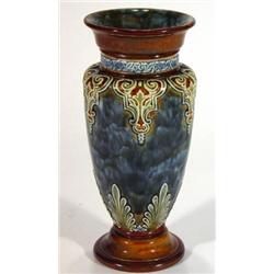 Royal Doulton Lambeth stoneware vase decora…