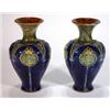 Image 1 : Pair of Doulton Lambeth stoneware vases dec…