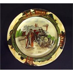 Royal Doulton Seriesware plate hand coloure…