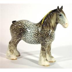 Beswick hand painted rocking horse grey shi…