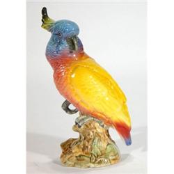 Hand painted Beswick Cockatoo on branch, im…