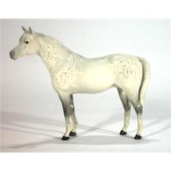 Hand painted Beswick standing dappled grey …