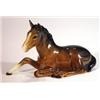 Image 1 : Hand painted Beswick seated brown foal, imp…