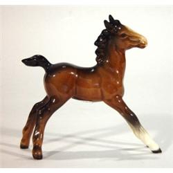 Hand painted Beswick standing foal, marks t…