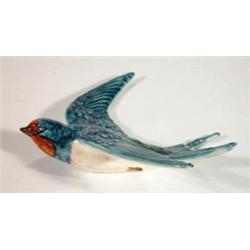 Hand painted Beswick swallow, impressed mar…