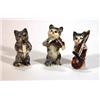 Image 1 : Three hand painted Beswick cats musicians a…