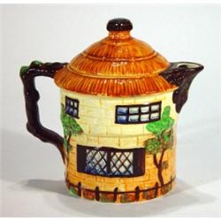 Hand painted Beswick ware cottage teapot, m…