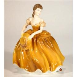 Hand painted Coalport Ladies of Fashion fig…