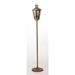 Brass street lantern style standard lamp…