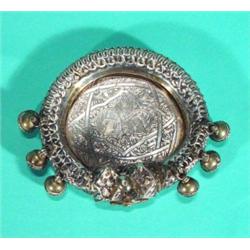 Arabic silver camel caller with chased deco…