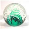 Image 1 : Caithness bubbled glass paperweight with gr…