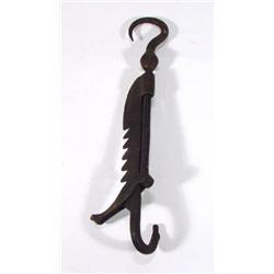 Cast iron adjustable fireplace pot hook, 34…