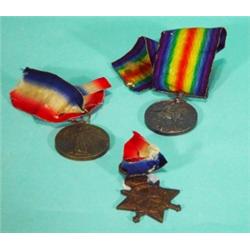 WWI Military medal group comprised 1914-15 …