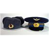 Image 1 : Two Russian military hats with badges…