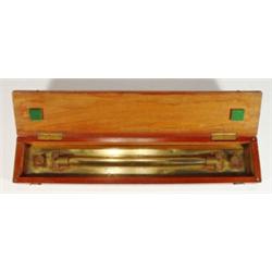 Mahogany cased Army & Navy military brass n…