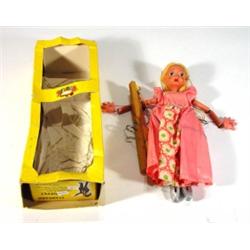 Pelham young girl puppet in a pink dress, 3…