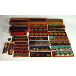 Large quantity of assorted coloured slides …