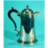 Image 1 : Silver Georgian style coffee pot with ebony…