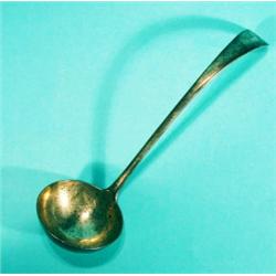 Victorian silver ladle, 32cm in length, Lon…