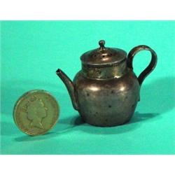 Victorian silver miniature teapot pepperett…