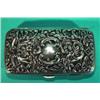 Image 1 : Rectangular floral embossed lady's silver p…