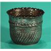 Image 1 : Victorian silver pot embossed with a band o…