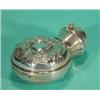 Image 1 : Silver perfume bottle holder with hinged li…