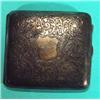 Image 1 : Square silver cigarette case, chased with s…