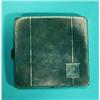 Image 1 : Square silver cigarette case with engine tu…