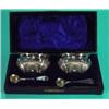 Image 1 : Boxed pair of silver salts, Birmingham 1934…